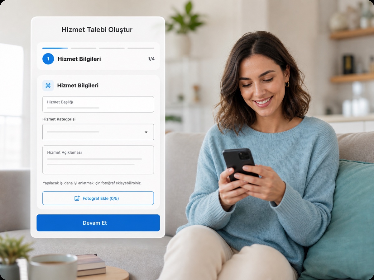 Telefonundan hizmet talebi oluşturan müşteri ve En İyisi talep formu